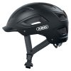 Casque Velo Adulte Abus Urbain Hyban 2.0 Velours Noir Eclairage Integre Taille Xl (58-63Cm) Reglage Molette