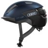 Casque Velo Adulte Abus Urbain Purl-Y Ace Bleu Nuit Eclairage Integre Taille   S (51-55Cm) Reglage Molette (Compatible S-Pedelec)