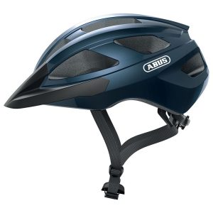 Casque Velo Adulte Abus Route Macator Bleu Nuit Taille L (58-62Cm) Reglage Molette
