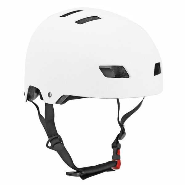 Casque Velo-Trottinette Adulte Urbain-City Cb01 Blanc Taille  M Reglage Molette - Selection Gravity-