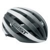 Casque Velo Adulte Gist Route Revol Blanc-Noir Femme Et Junior Full In-Mold Taille 52-55 Reglage Molette