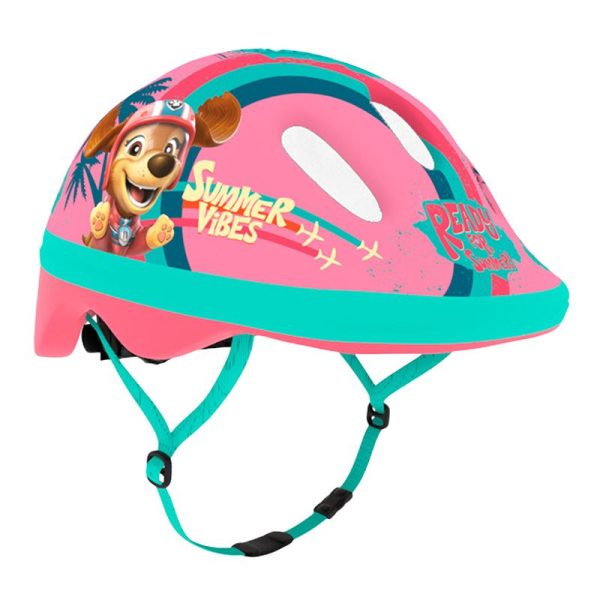 Casque Velo Enfant Paw Patrol Rose Taille 44-48 (Pat Patrouille) (Vendu Sur Carte)