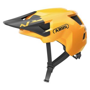 Casque Velo Enfant Vtt-Bmx Abus Youdrop Icon Jaune Taille S (48-55Cm) Reglage Molette