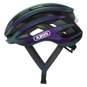 Casque Velo Adulte Abus Route Airbreaker Flip Flop Violet Blanc Perle Taille  M (52-58Cm) Reglage Molette