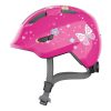 Casque Velo Enfant Abus Smiley 3.0 Butterfly Rose Taille 45-50Cm Avec Molette (Vendu Sur Carte)