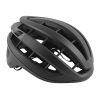 Casque Velo Adulte Gist Route Rapido Noir Mat Taille 52-58 Reglage Molette 255Grs