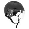 Casque Velo Adulte Urbain Trendy Noir Avec Visiere Et Molette De Reglage Taille 55-58 (Vendu A L'Unite)