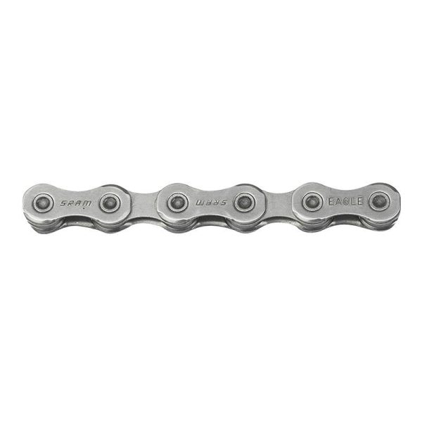 Chaine Velo 12V. Vtt Sram Nx Eagle 126 Maillons Argent Avec Connecteur (Montage Atelier)