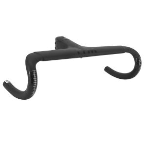 Cintre Route Itm Ch1R Carbone Mat L 44 Exterieur (Axe-Axe 42Cm) Avec Potence Integree L 110Mm D 28.6Mm Pour Passage Cable Interne