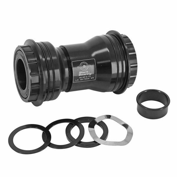 Cuvette Integre Boitier  Vtt-Route A Emboiter-Pf30 Blackbearing Roulement Ceramique Boite De 68-73 Diam 46 Pour Axe 24 Et 24-22Mm (Adaptateur Gxp) (Compatible Shimano