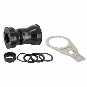 Cuvette Integre Boitier  Vtt-Route A Emboiter-Pf30 386 Evo Blackbearing Roulement Ceramique Boite De 68-92 Diam 46 Pour Axe 24 Et 24-22Mm (Adaptateur Gxp) (Compatible Sram)  - Cle Montage Incluse-