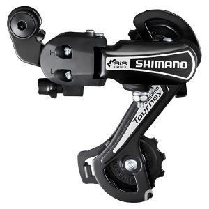 Derailleur Vtt Arriere Shimano  6V. Tourney Ty21 Pour Triple Plateau Silver A Visser (Montage Atelier)