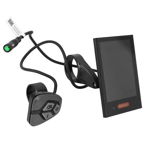Compteur - Display Avec Unite De Commande Vae Bafang Dp C18 Uart Pour Moteur Central Noir (Support 22
