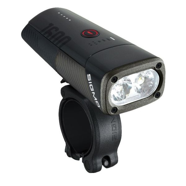 Eclairage Velo A Batterie Avant Sigma Buster 1600 Lumen Visibilite 205M (Autonomie De 2H A 50H) Batterie Iion Recharge Usb- Fixation Cintre Serrage Vis (Pour Support Casque Prendre Ref 180466)