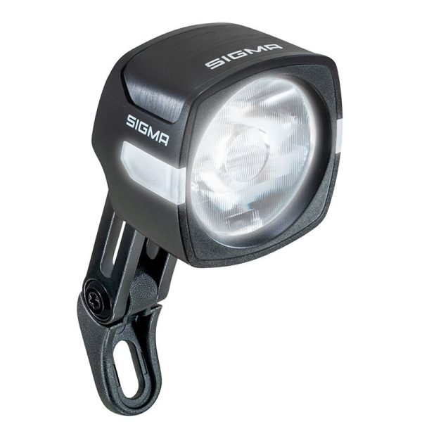 Eclairage Velo Vae - E-Bike Avant Sur Fourche Sigma Eox Fl100 6-60V 100Lux Noir Compatible Fidlock - Pour Voir A 80M