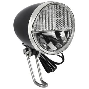 Eclairage Velo Pour Moyeu Dynamo Avant Sur Fourche Type Hollandais 30 Lux Bouton Switch On-Off