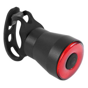 Eclairage Velo Usb Arriere Sur Tige De Selle X200 Avec Indicateur Freinage - Capteur Vibration Noir (Fonctions Fixe Et Clignotant)  -Selection Gravity-