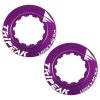 Ecrou Disque De Frein Center Lock Tripeak Aluminium Ultra Leger 7G Violet - Serrage Interne (Vendu A La Paire)