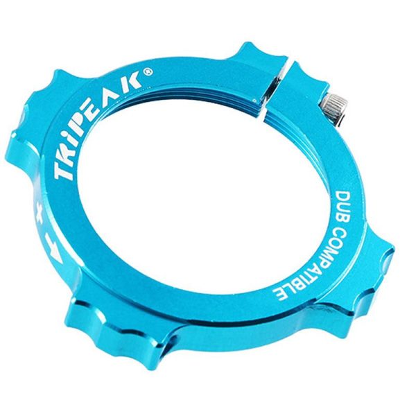Ecrou-Bague Reglage Pre-Contrainte De Pedalier Tripeak Pour Sram Dub Bleu Clair