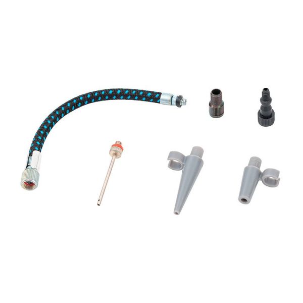Embout De Gonflage Zefal Universel (Assortiment Embouts-Aiguille-Adaptateur-Flexible) (Kit 6 Pieces)