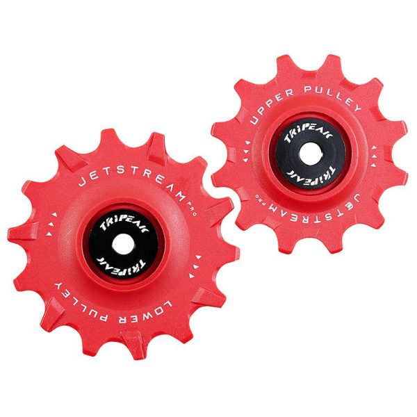 Galet Derailleur Route Tripeak 12-14 Dents G5 Ceramique 11V. Shimano Dura-Ace R9100 - Ultegra R8000 -105 R7000 Rouge (Blister De 2)