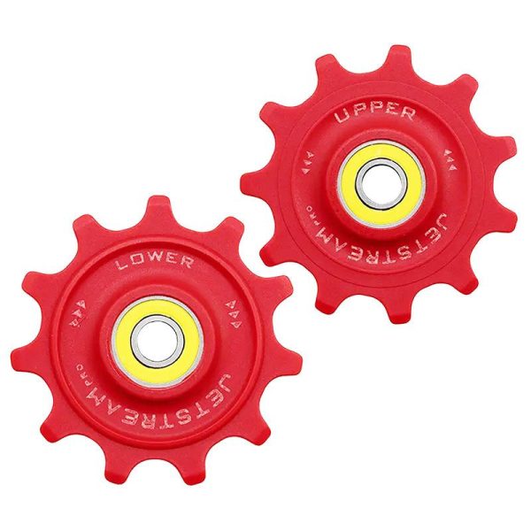Galet Derailleur Route Tripeak 11-11 Dents G5 Ceramique 12V. Shimano Dura-Ace R9200 - Ultegra R8100 - 105 R7100 Rouge (Blister De 2)