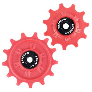 Galet Derailleur Gravel-Vtt Tripeak 11-13 Dents G5 Ceramique 11V. Shimano Grx-Xt (Grx810 - 815 - Xtm8000) Rouge (Blister De 2)
