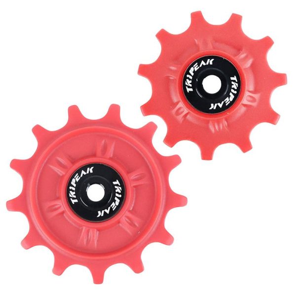 Galet Derailleur Gravel-Vtt Tripeak 11-13 Dents G5 Ceramique 11V. Shimano Grx-Xt (Grx810 - 815 - Xtm8000) Rouge (Blister De 2)