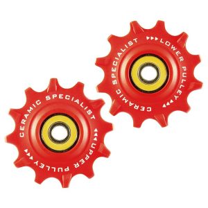 Galet Derailleur Vtt Tripeak 12-12 Dents G5 Ceramique 11V. Sram X0 - X1 - X01 -Gx Rouge (Blister De 2)
