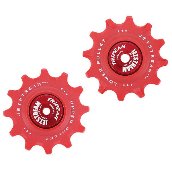 Galet Derailleur Route Tripeak 12-12 Dents G5 Ceramique 12V. Sram Etap Axs Rouge (Blister De 2)