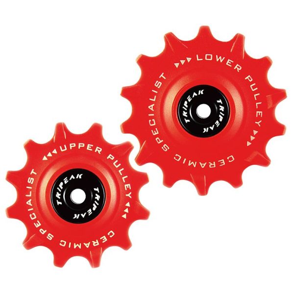 Galet Derailleur Route Tripeak 12-14 Dents G5 Ceramique 12V. Sram Etap Axs Rouge (Blister De 2)