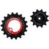Galet Derailleur Aopw Tripeak 12-18 Dents Ceramique 11V. Shimano Dura-Ace 9100  Rouge (Jeu De 2) (Garantie 4 Ans)