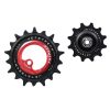 Galet Derailleur Aopw Tripeak 12-18 Dents Ceramique 12V. Shimano Ultegra R8100 - 105 R7100 Rouge (Jeu De 2) (Garantie 4 Ans)