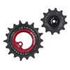 Galet Derailleur Aopw Tripeak 12-18 Dents Ceramique 12V. Shimano Dura-Ace R9200 Rouge (Jeu De 2) (Garantie 4 Ans)