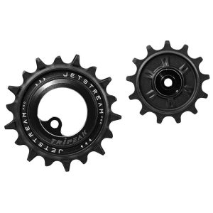 Galet Derailleur Aopw Tripeak 13-18 Dents Ceramique 12-11V. Shimano Deore Xt 8100-8130 Slx 7120-7100  Noir (Jeu De 2) (Garantie 4 Ans)