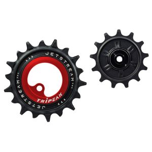 Galet Derailleur Aopw Tripeak 13-18 Dents Ceramique 12-11V. Shimano Deore Xt 8100-8130 Slx 7120-7100  Rouge (Jeu De 2) (Garantie 4 Ans)
