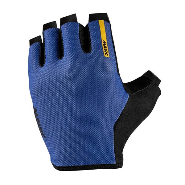 Gants Velo Court Mavic Essential Gel Mi-Saison Bleu L (Paire Sur Carte) Sans Velcro