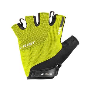 Gants Velo Court Gist Kontrol Ete Jaune Fluo L (Paire Sur Carte) Avec Velcro  -5512
