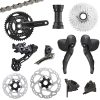 Groupe Gravel Shimano Grx600 Disque Noir 11V. 172.5 En 46-30 Cuvette Pressfit Cassette 11-34 (Montage Atelier)