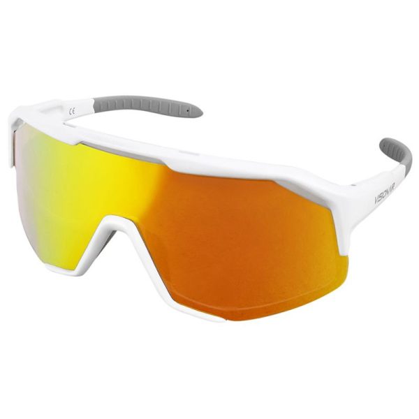 Lunettes Velo Adulte Visionair Anti-Brouillard Monture Blanc (Verres Revo Red) - Indice 0 À 3  -Selection Gravity-