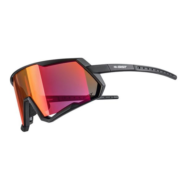 Lunettes Velo Adulte Gist Mask Monture Noir Verre Rose Polycarbonate (Protection 100% Contre Uva