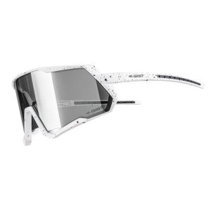 Lunettes Velo Adulte Gist Mask Monture Blanc Verre Fume Polycarbonate (Protection 100% Contre Uva