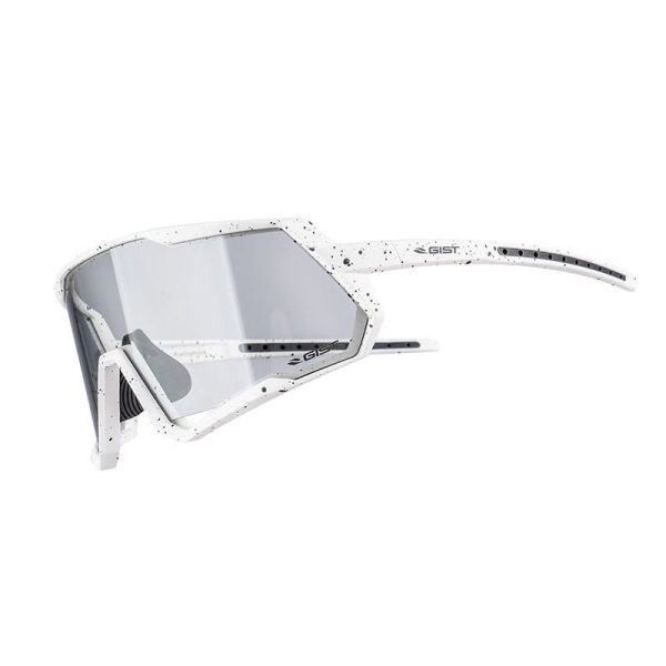 Lunettes Velo Adulte Gist Mask Monture Blanc Verres Photochromic Verres Qui S'Adaptent Automatiquement A La Luminosite Protection 100% Uv -  (Verre Cat 1-3)