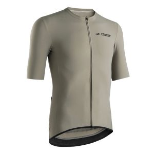 Maillot Gist Homme Supremo Manches Courtes Zip Total Titane   S    -5343