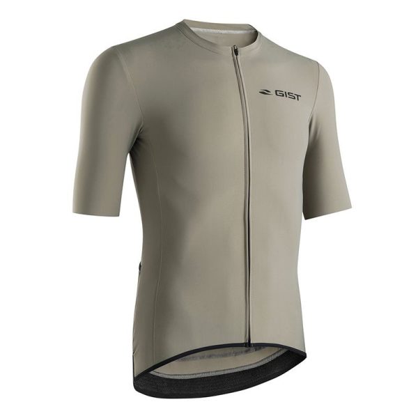 Maillot Gist Homme Supremo Manches Courtes Zip Total Titane   S    -5343