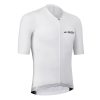 Maillot Gist Homme Podium Manches Courtes Zip Total Blanc  Xxl    -5359
