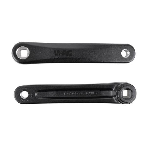 Manivelle Droite + Gauche Vae - E-Bike Longueur 170Mm Alu Noir Jis Pour Moteur Shimano E5000 (Paire)