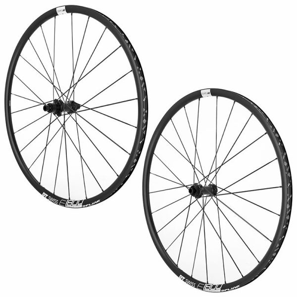 Roues Gravel Disque 700 Dt Swiss E1800 Centerlock Cassette Sram Xdr 12V Tubeless Ready Axe Traversant 12-100-12-142Mm Noir Hauteur Jante 23 (Paire) (Offre Speciale)