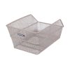 Panier Arriere Acier Nid Abeille Basil Cento Beige (45X31X21Cm)