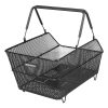 Panier Arriere Acier Nid Abeille Basil Cento Noir Compatible Systeme Mik - Commander 157030 - (Si Pas Fourni Sur Le Velo